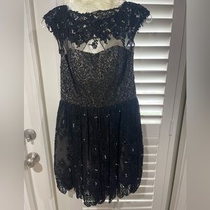 Sherri Hill black, beaded, homecoming/cocktail dress; size 6